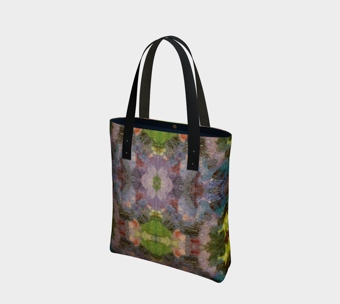Lilac Waterlilies Urban Tote