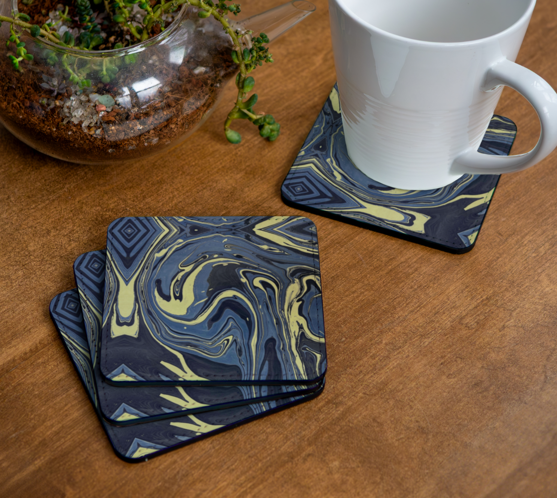 Mendocino Blues Coaster