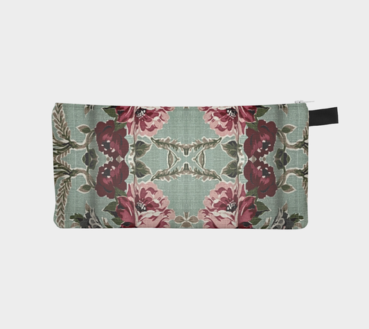 Sea Foam Roses Pencil Case