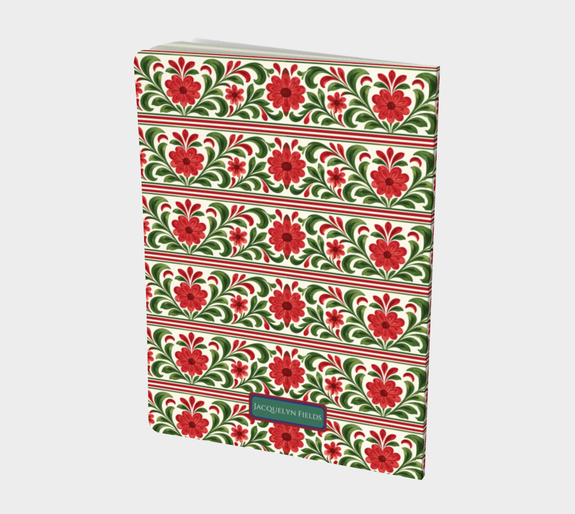 French Country Noel Stripes Notebook