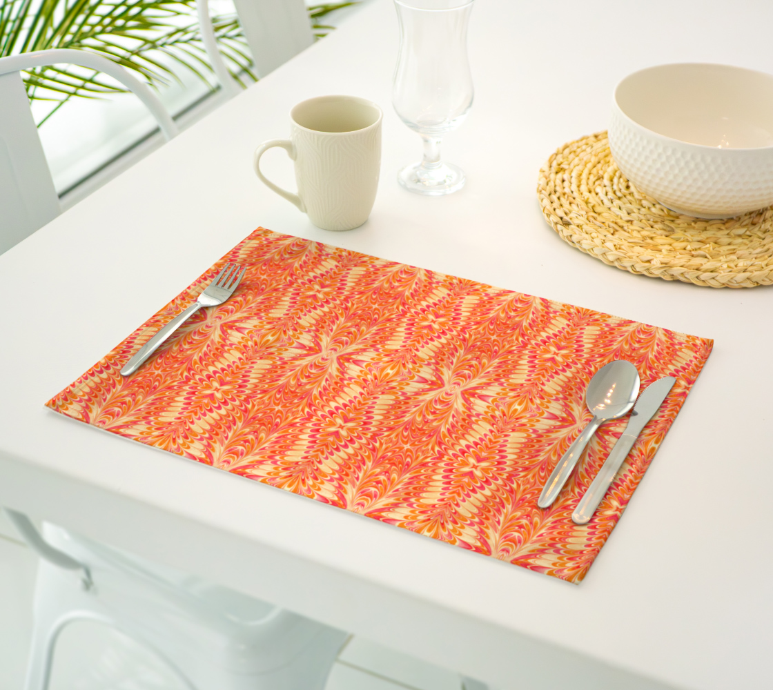 Tangerine Swirl Placemats