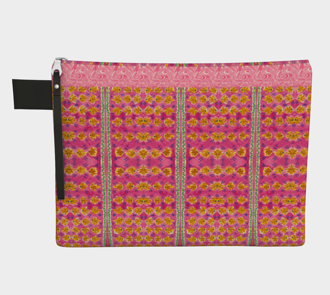 Pink Botanique Zipper Carry-all Bag
