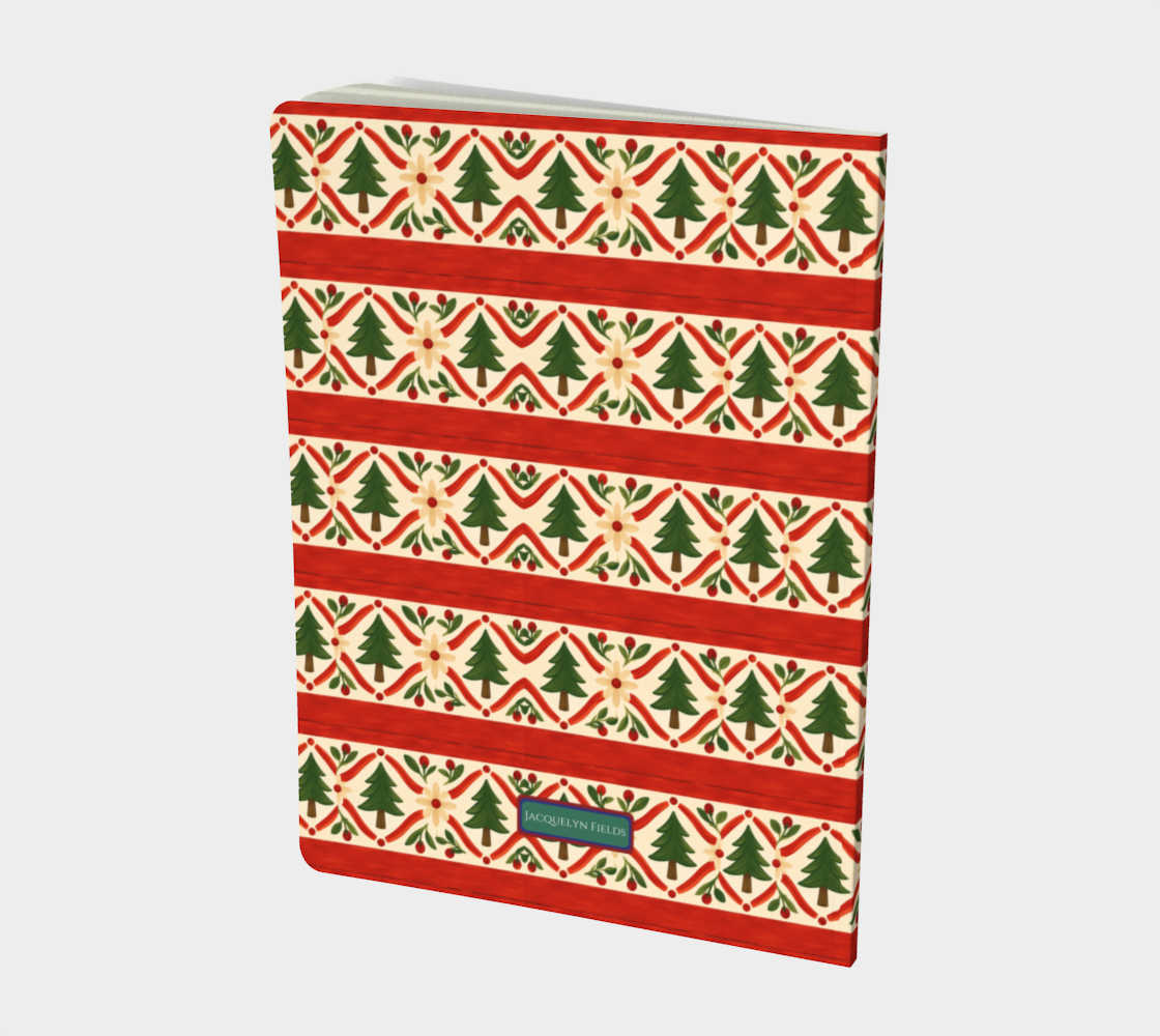 Evergreen Glow Stripes Notebook