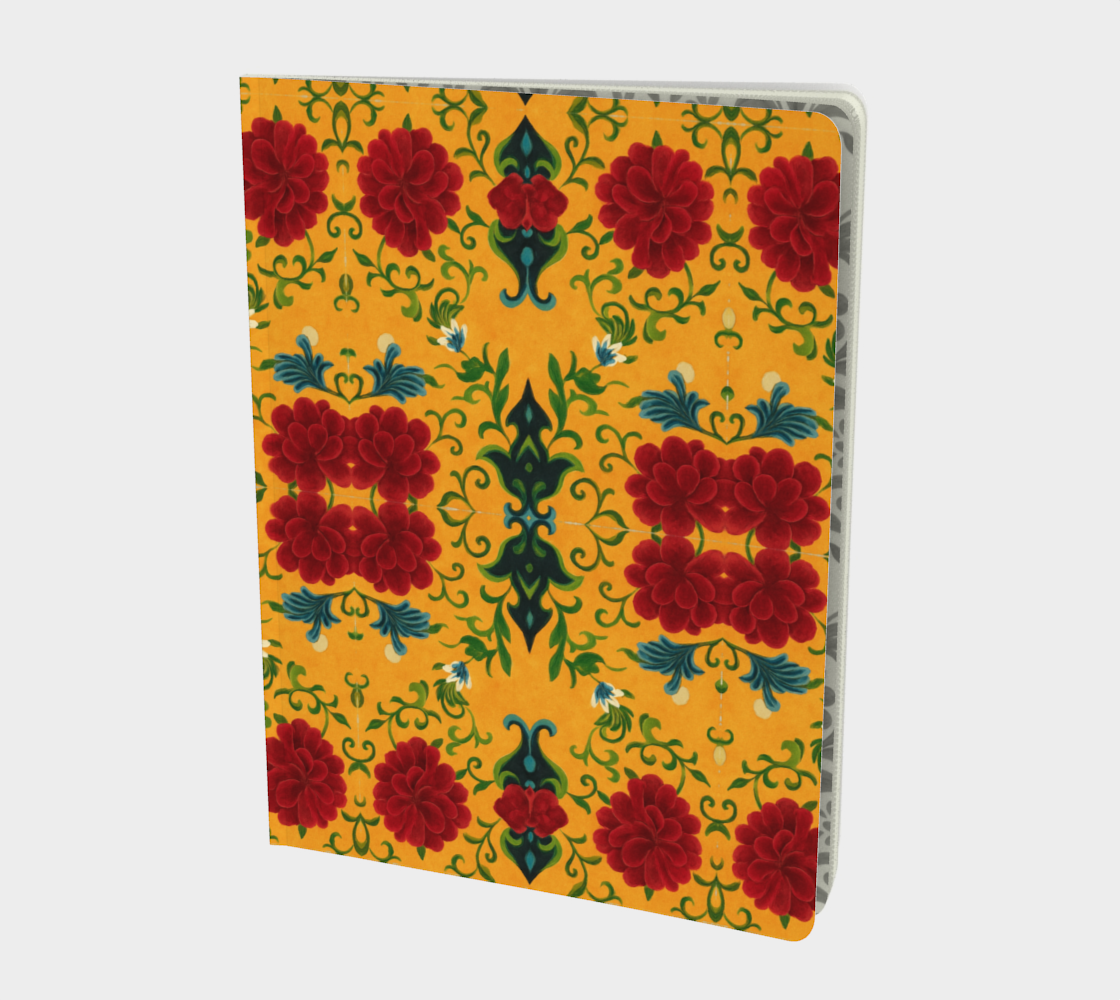 Marquesa Floral Golden Notebook