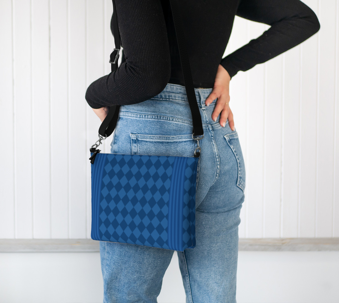 Royal Blue Harlequin Crossbody Bag update