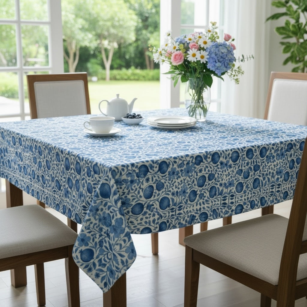 Blue Pomegranate 60 x 60 Tablecloth