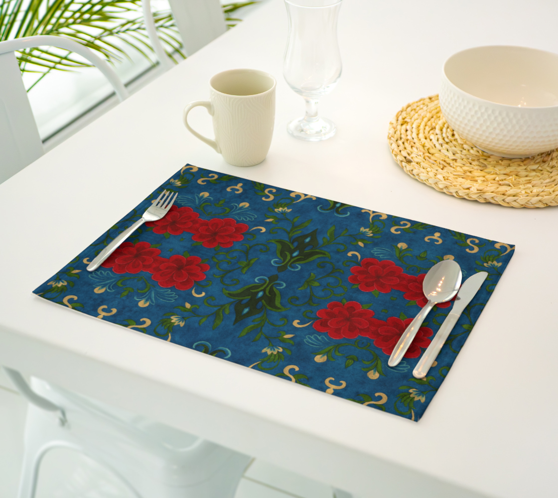 Marquesa Floral Saphire Placemats