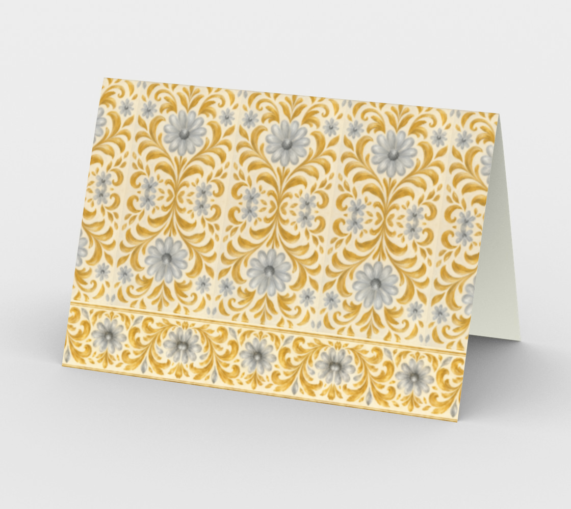 Gilded Garden Damask personailzed stationary