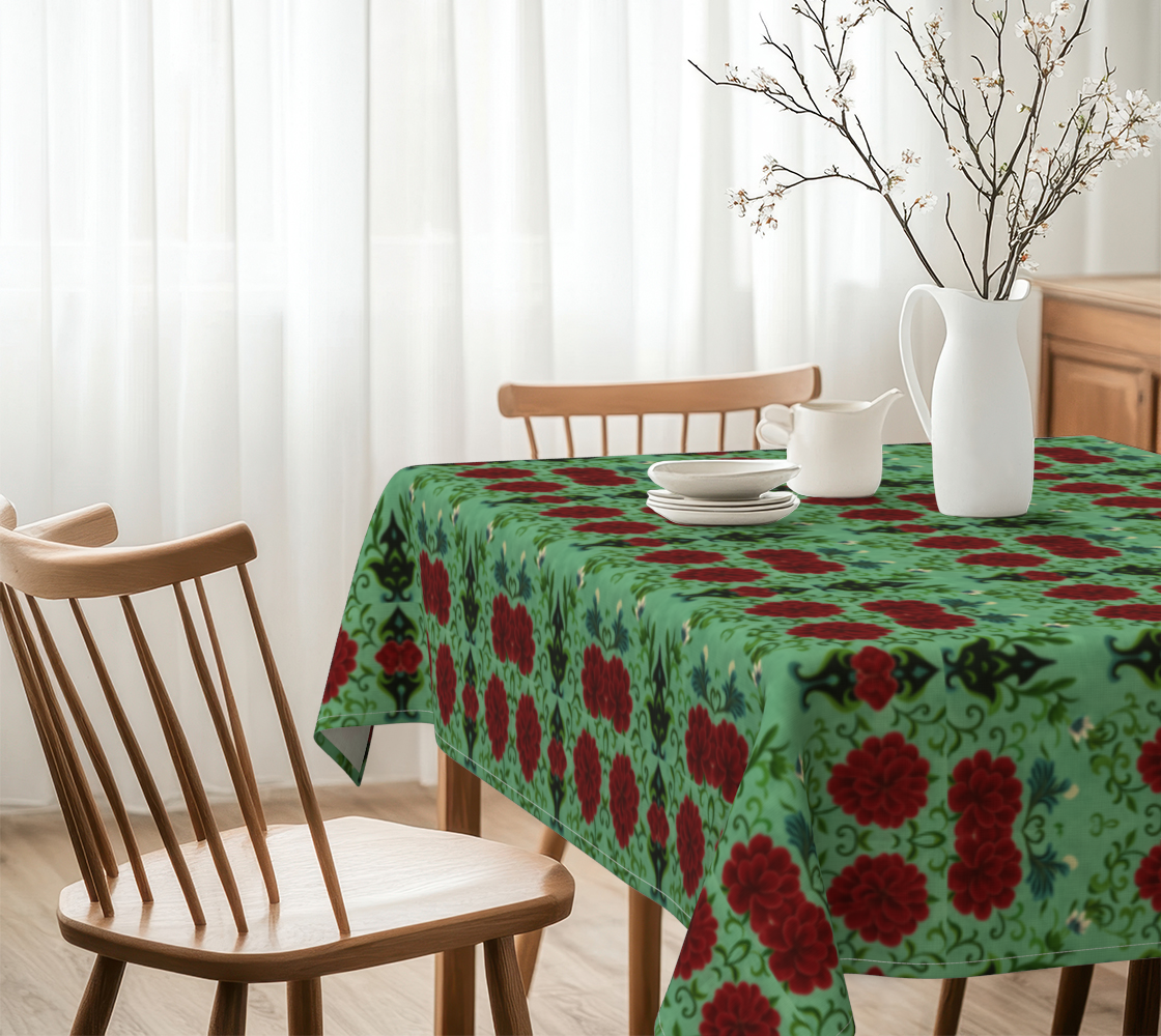 Marquesa Floral Mint 60 x 60 Tablecloth