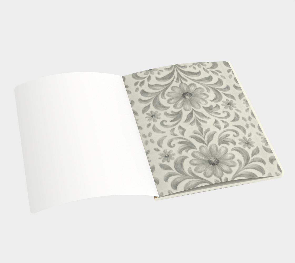 Gilded Garden Striped Notebook