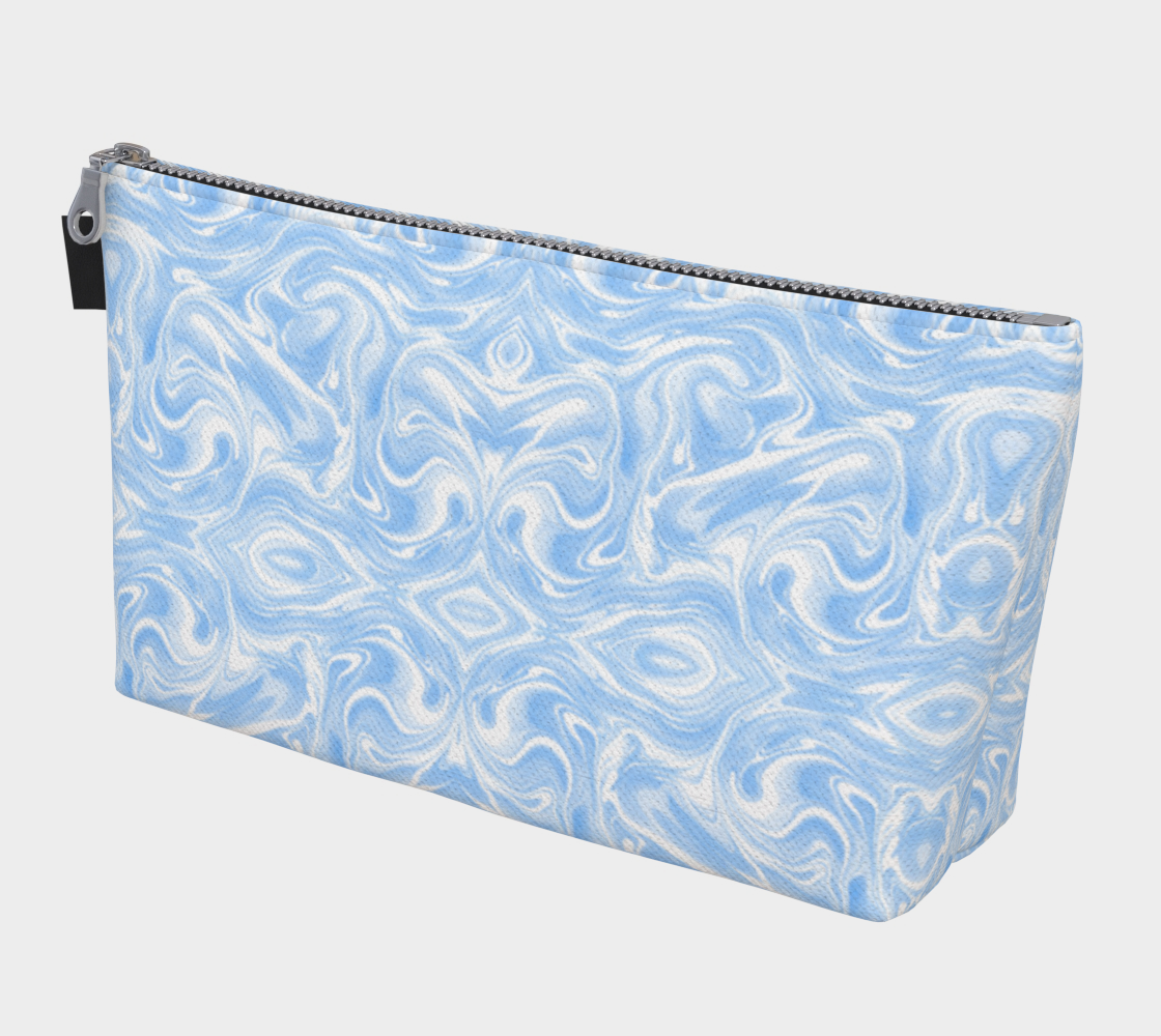 Blue Sky Swirl Makeup Bag
