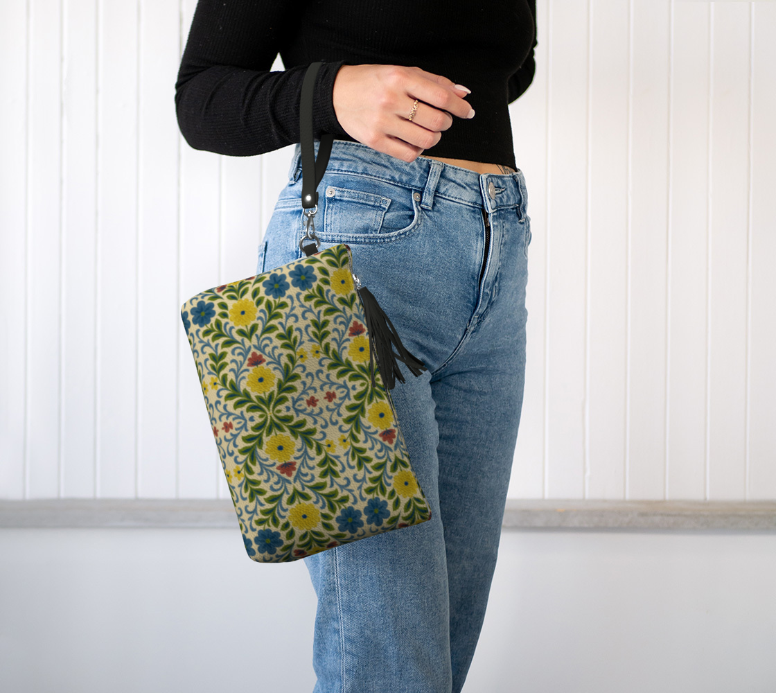 Jardin Provencale Goldenrod Clutch