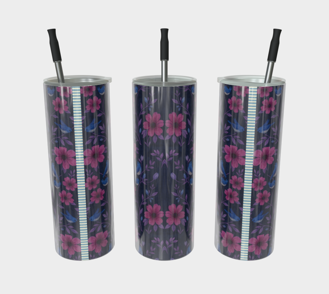 Songbird Bloom Plum Water Bottle