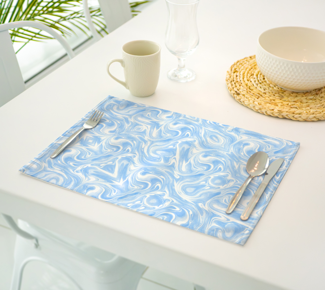 Blue Sky Swirl Placemats