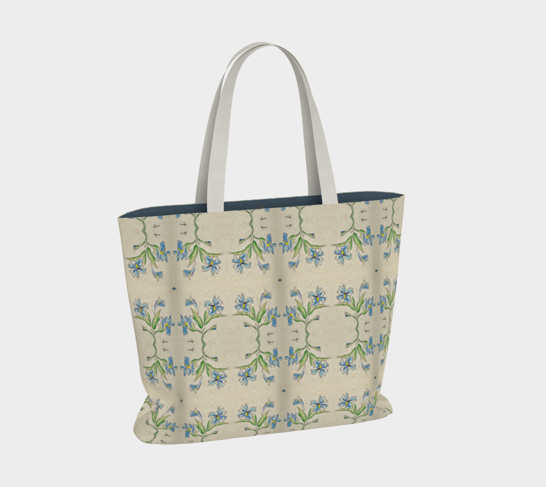 Blue Iris Tote Bag