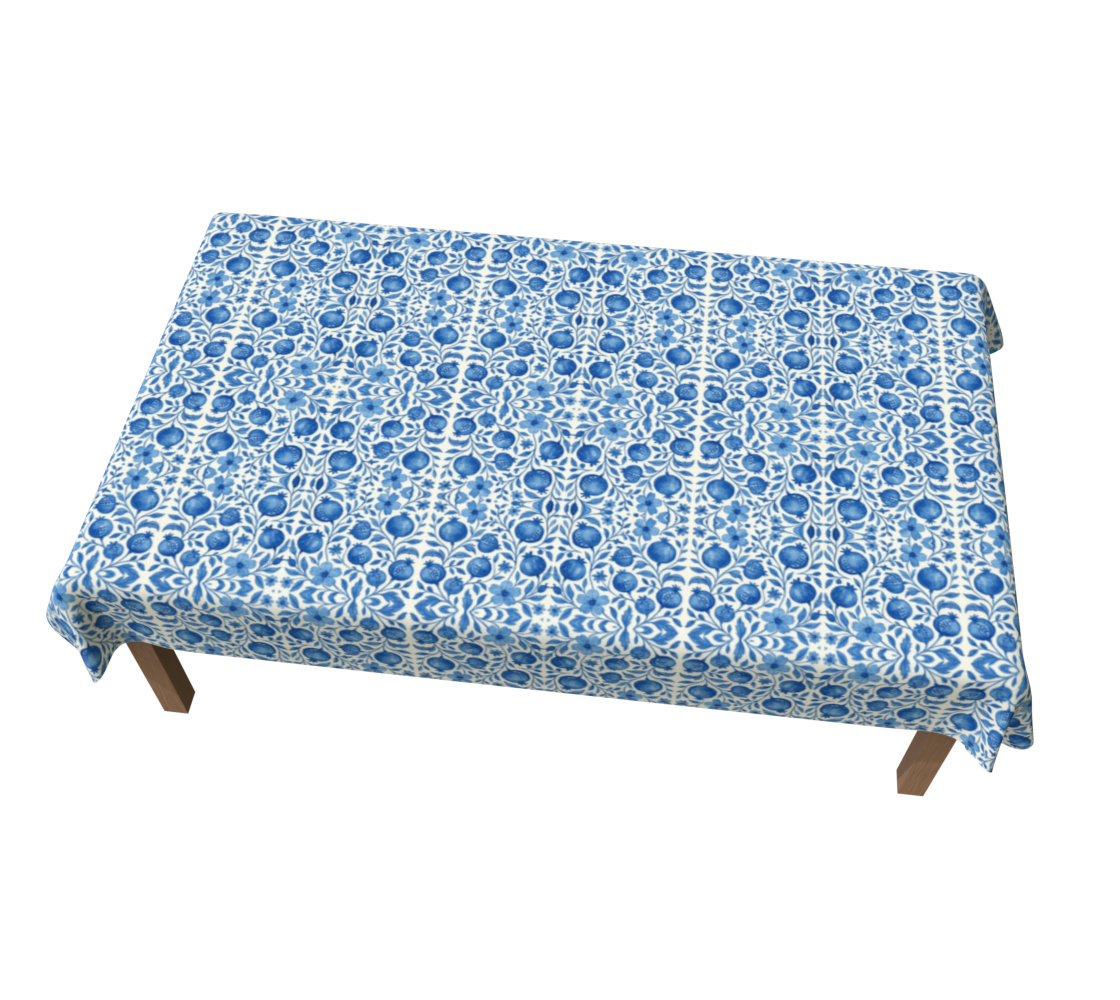 Blue Pomegranate 60 x 90 Tablecloth