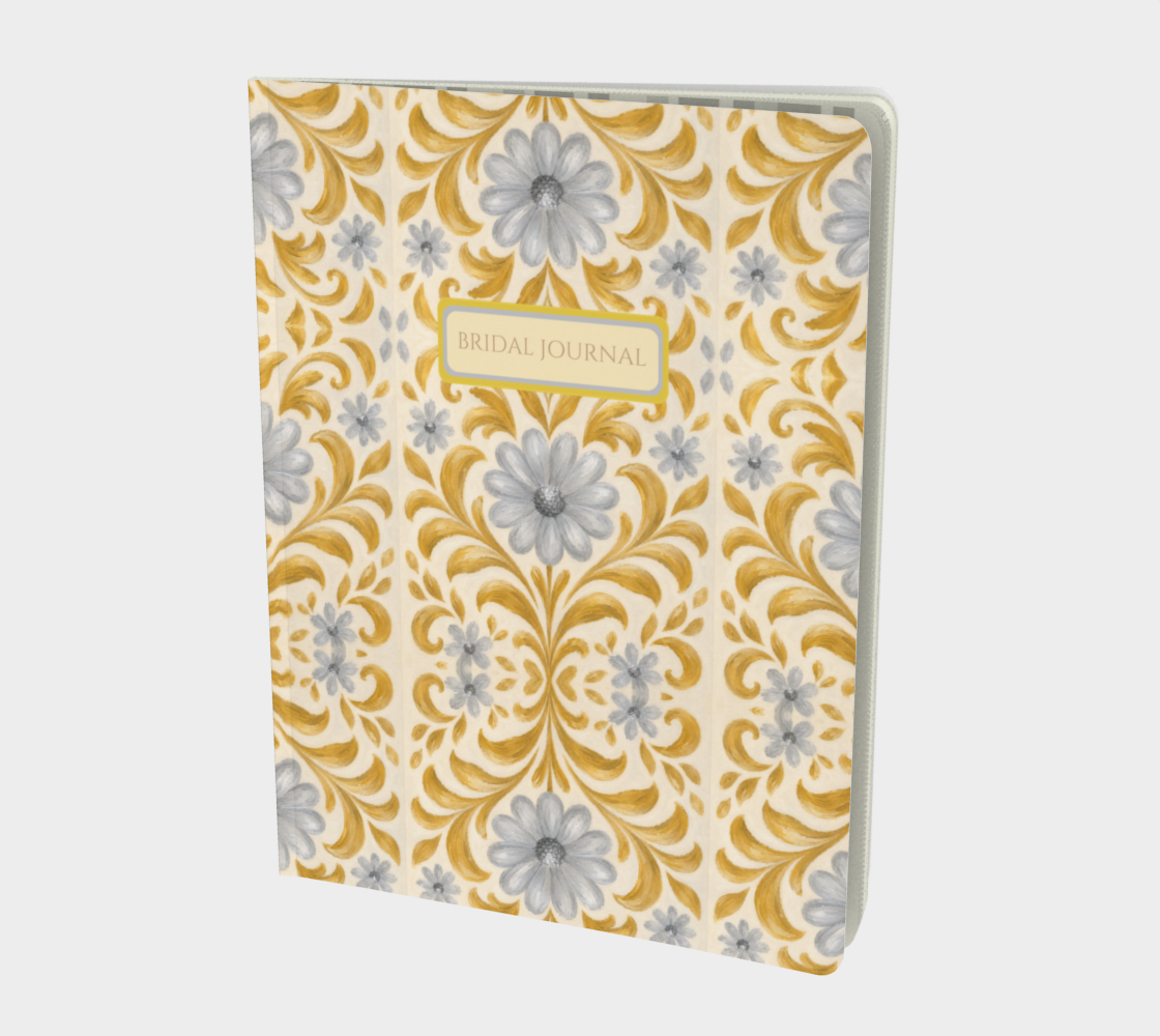 Gilded Garden Damask bridal journal