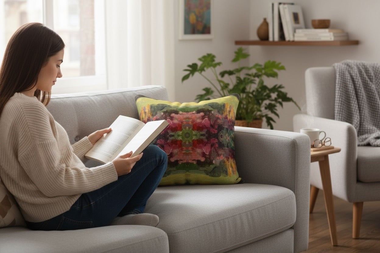 Giverny Gardens 18 x 18 Pillow Cover