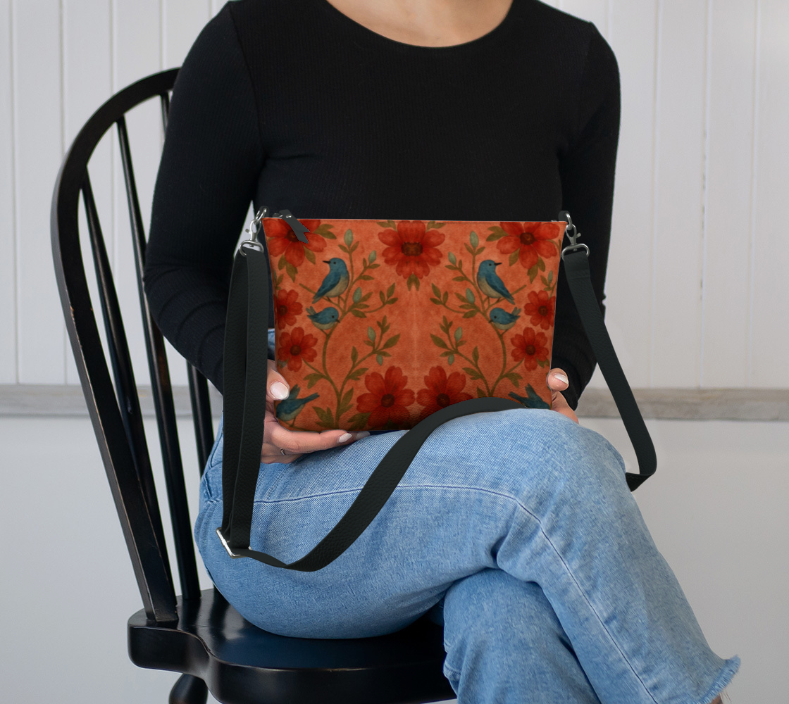 Songbird Bloom Terracotta Cross Body Bag
