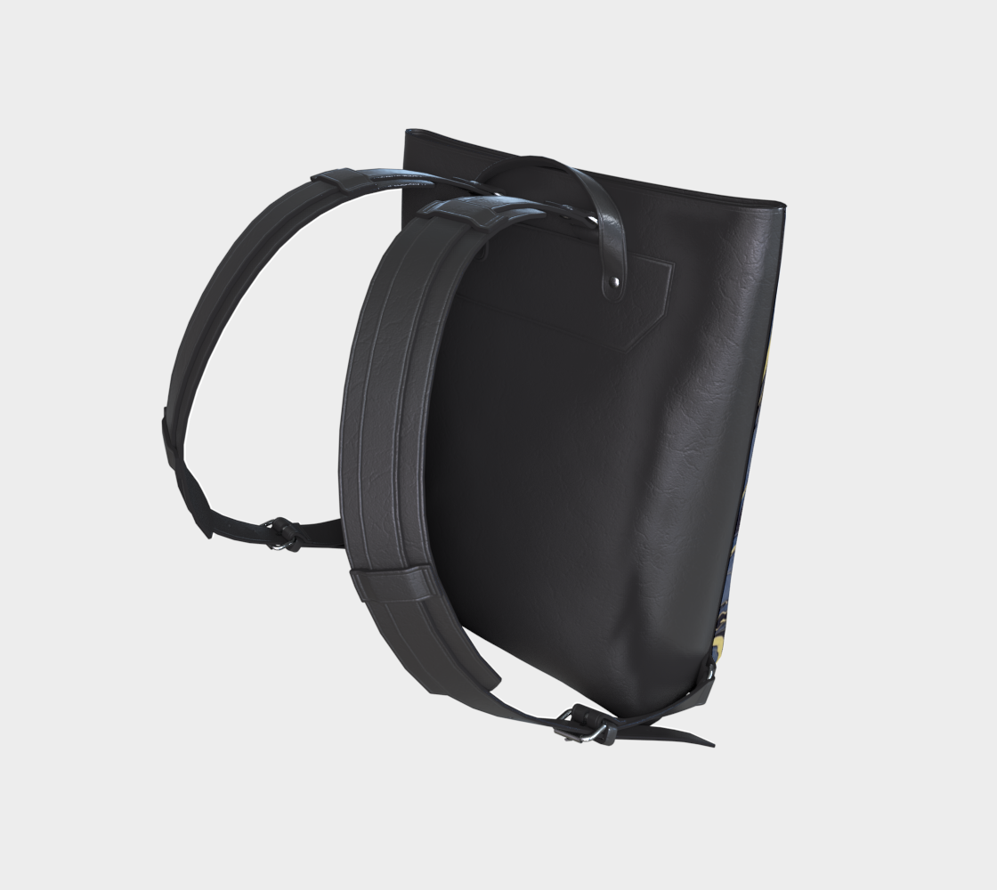 Mendocino Blues Diamond Vegan Leather Backpack