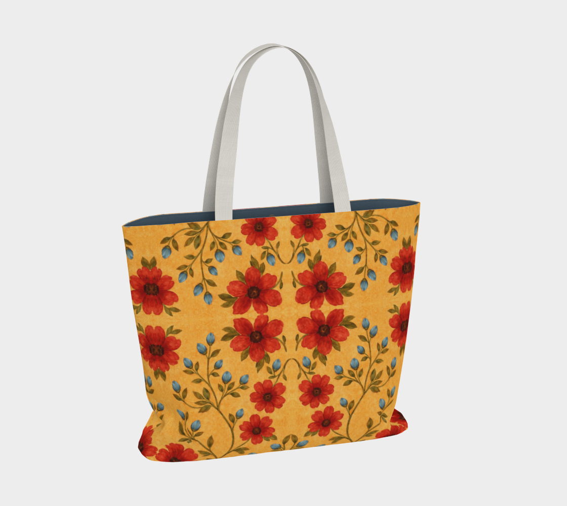 GOLDEN MEADOW  canvas large tote