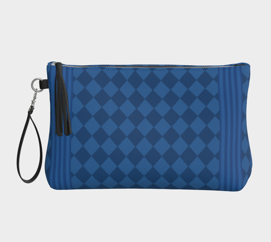 Royal Blue Harlequin Clutch Bag update