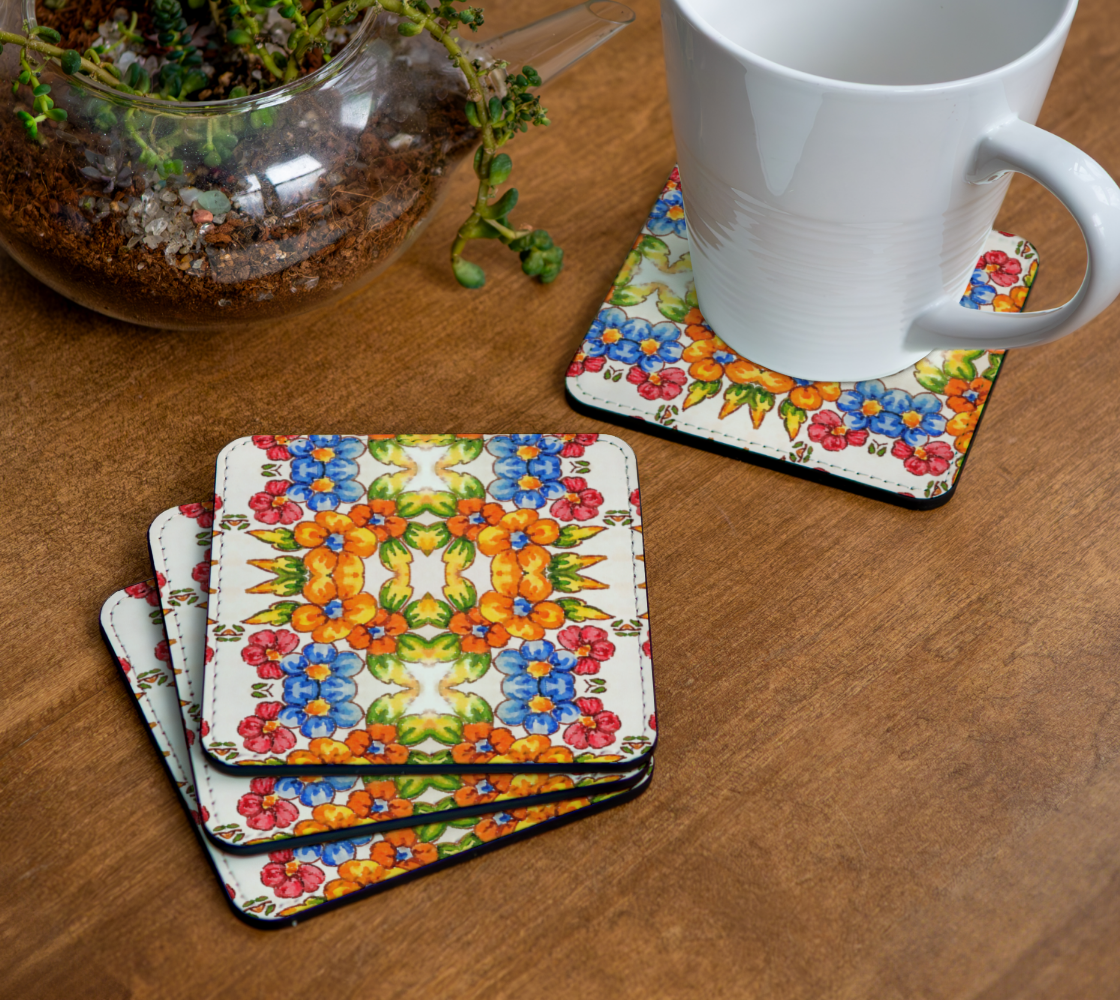 Positano Flowers Coaster