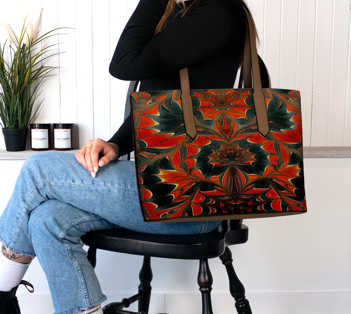 Americana Swirl Vegan Leather Tote