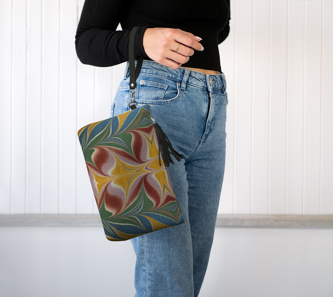 Florentine Flames Vegan Leather Clutch