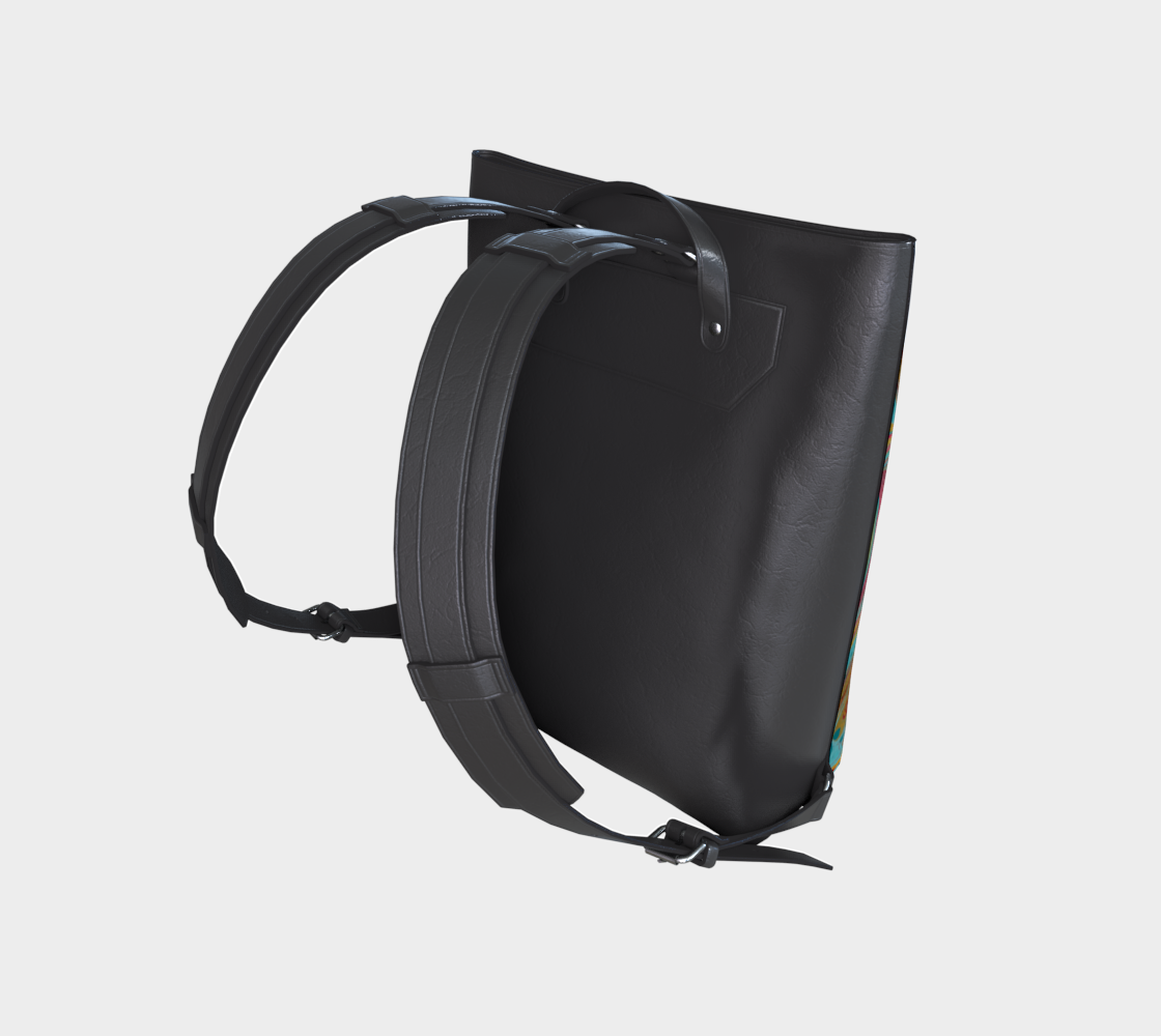 Gilded Currents Butterfly Vegan Leather Backpack