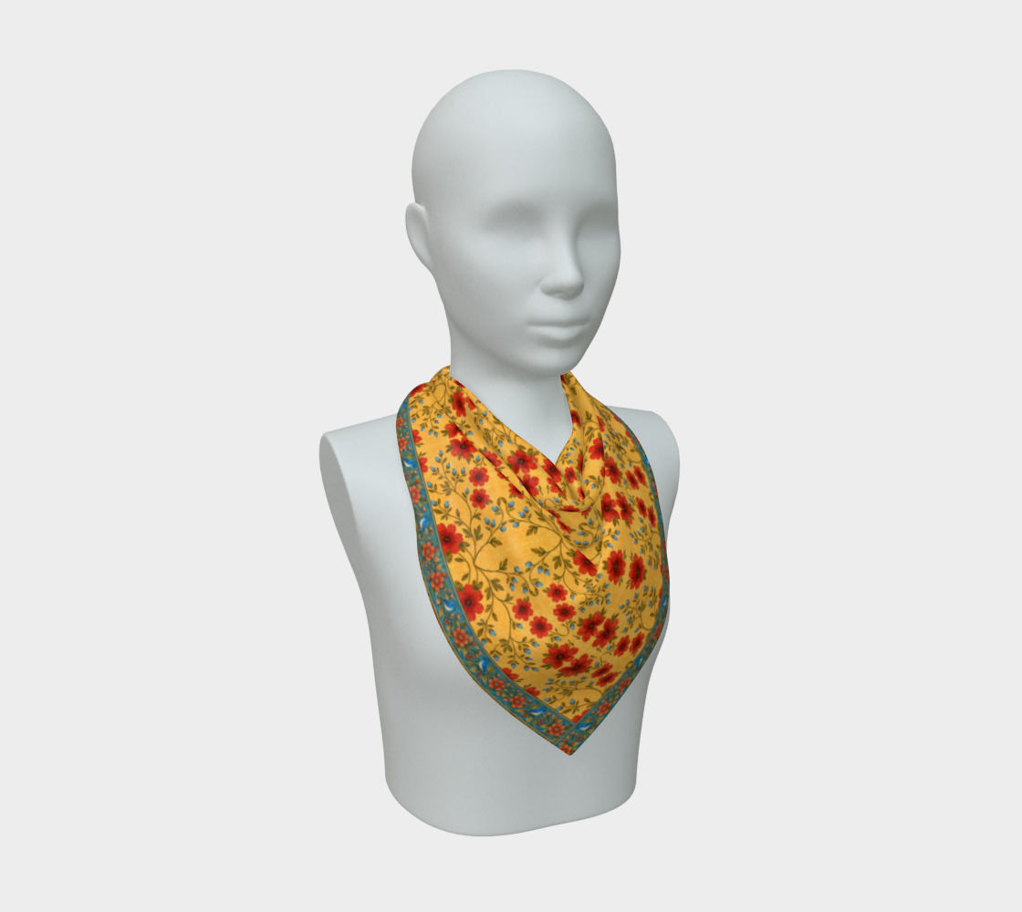 Golden Meadow 26 x 26 scarf