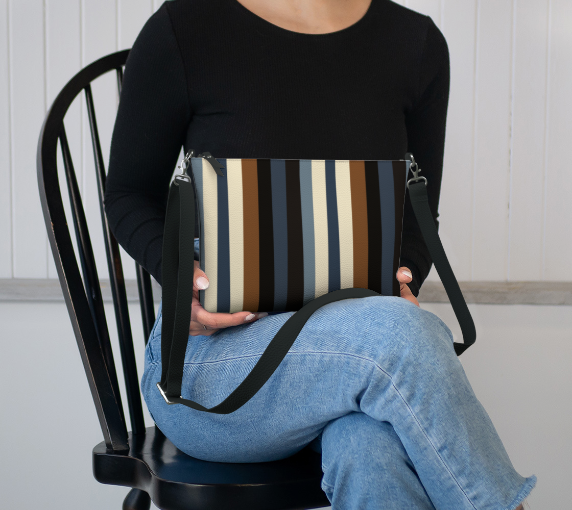 Midnight Timber Vegan Leather Crossbody Purse