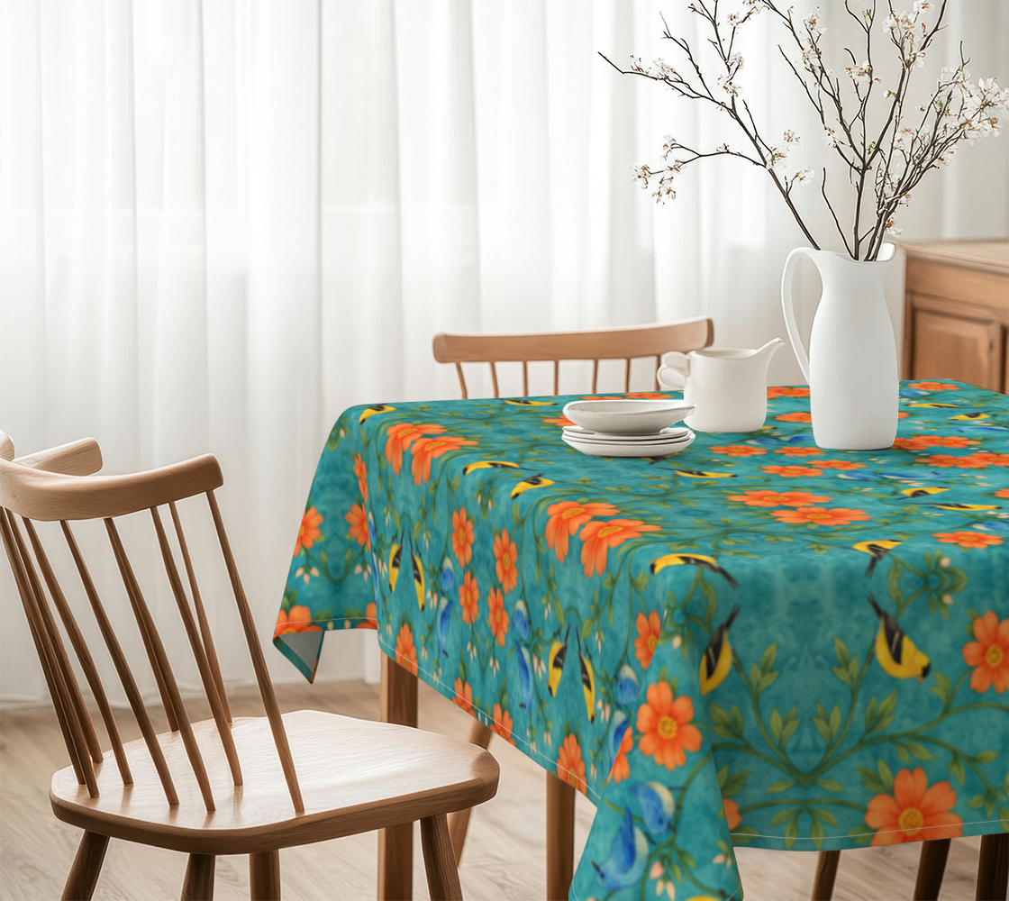 Island Songbird Garden 60 x 60 Tablecloth