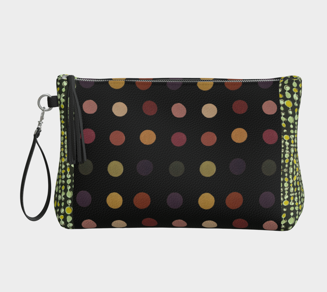 Carnivale Vegan Leather Clutch Wristlet