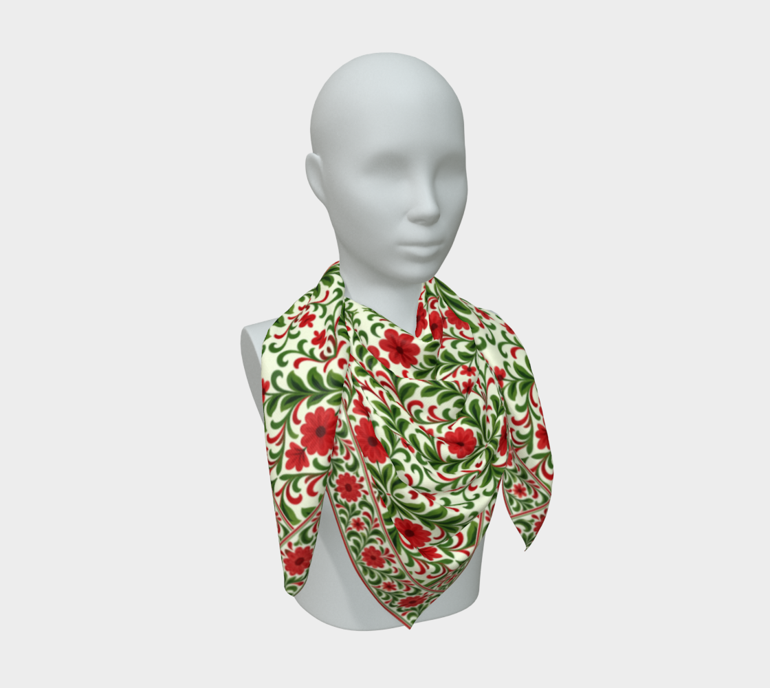 French Country Noel  50 x 50 scarf