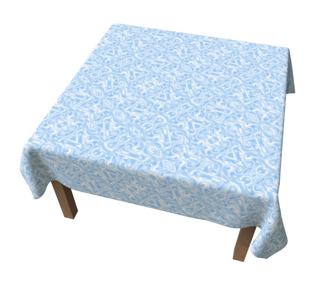 Blue Sky Swirl 60  x 60 Tablecloth