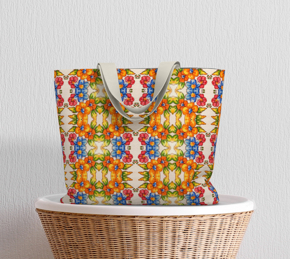 Positano Flowers Tote Bag