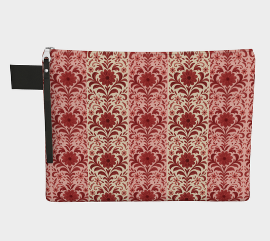 Petite Fleur Rouge D'hiver Zipper Carry-All