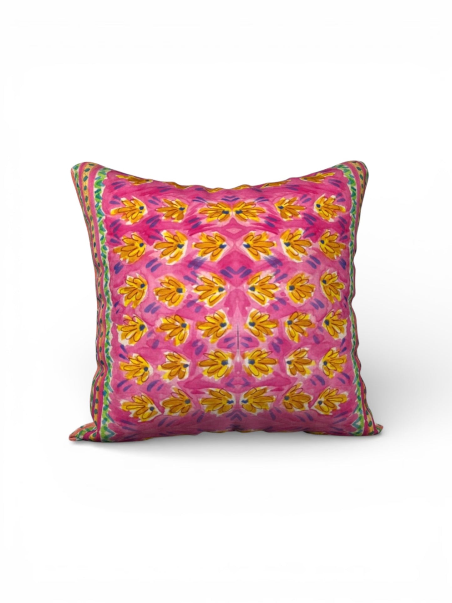 Pink Botanique 22 x 22 Pillow Cover