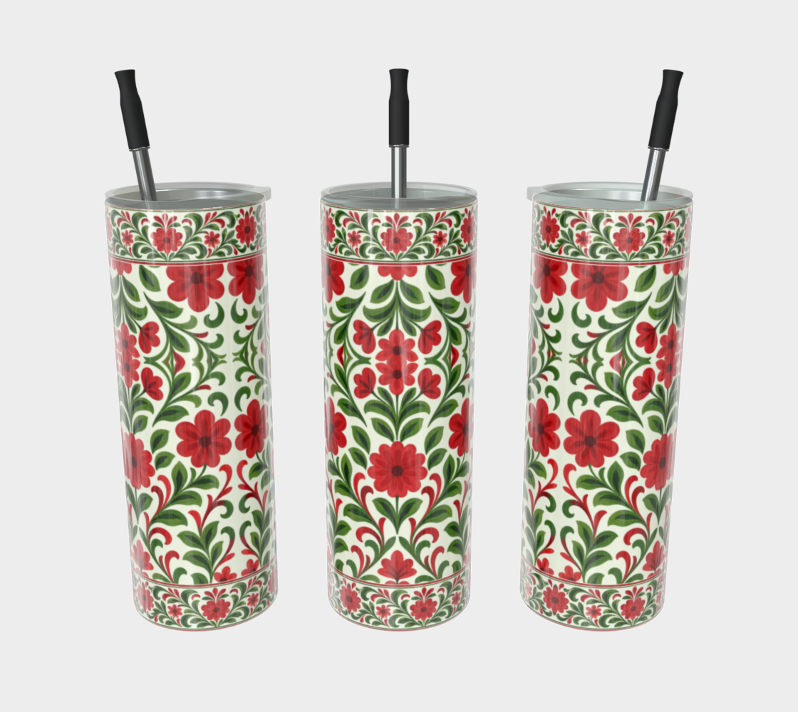French Country Noel tumbler