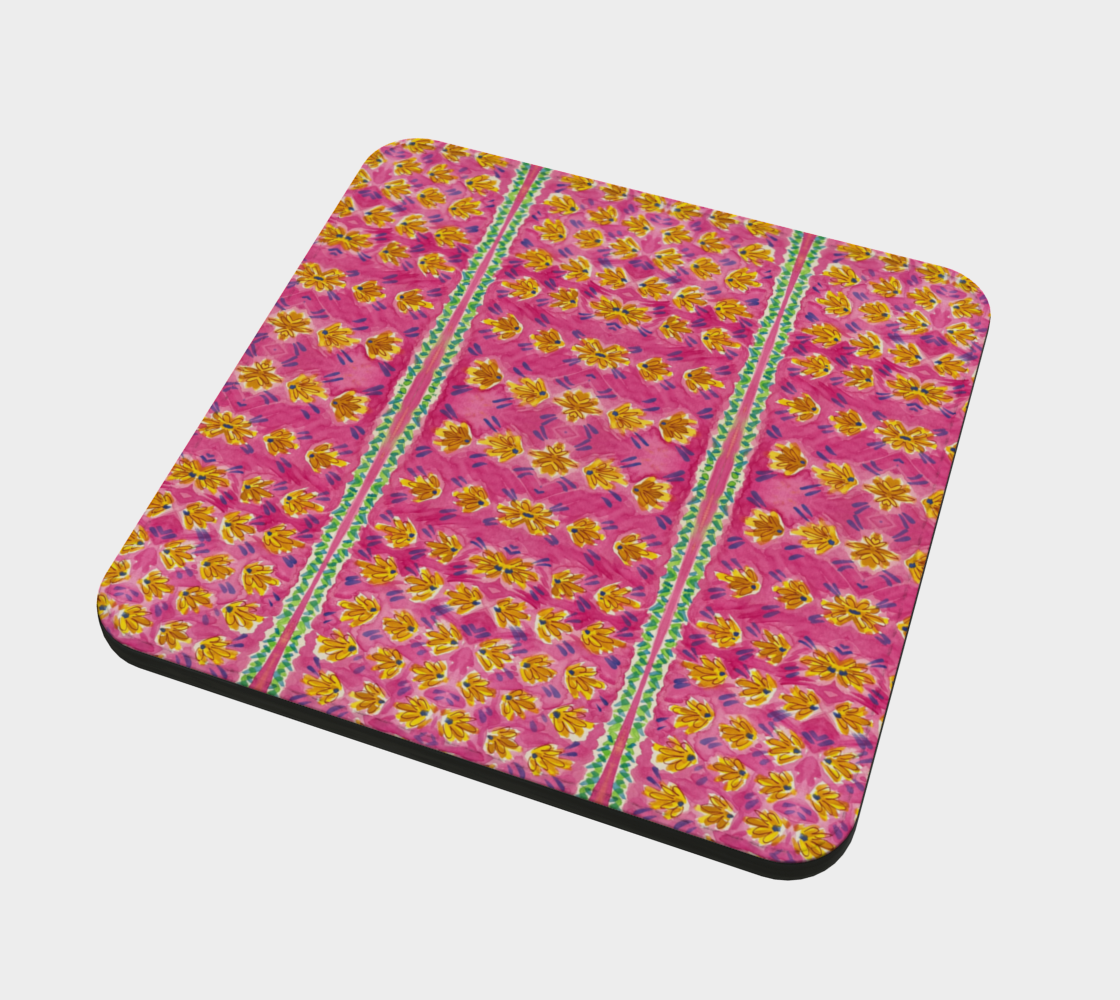 Pink Botanique Coasters