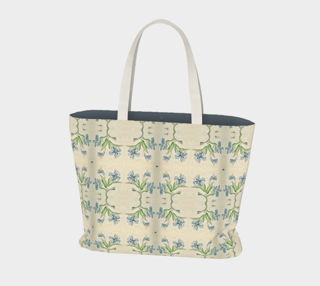 Blue Iris Tote Bag