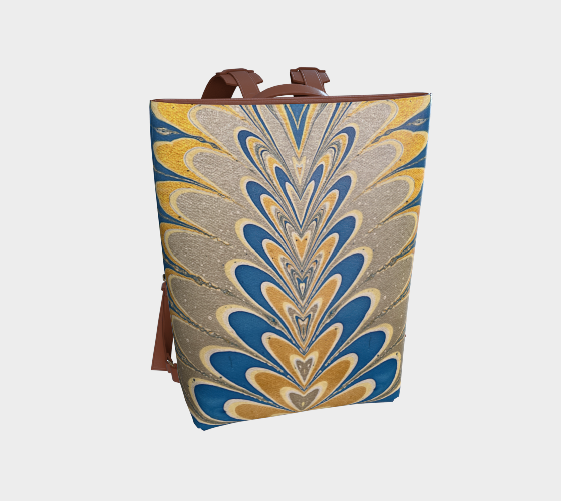 Prussian Blue Swirl Backpack