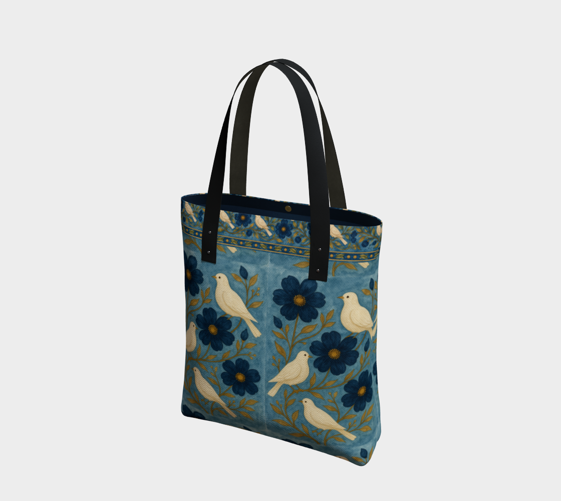 Doves of Peace Large Canvas tote bag