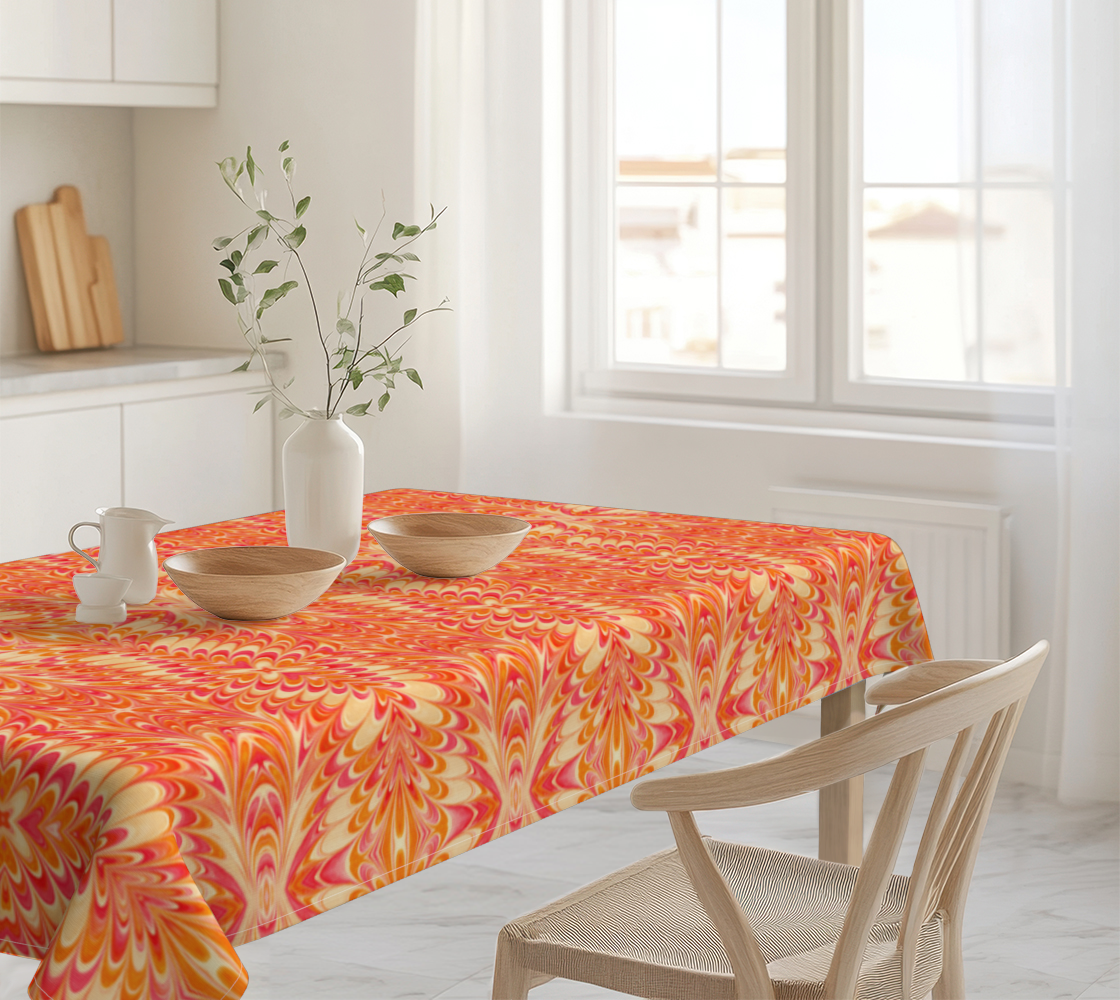 Tangerine Swirl 60 x 90 Tablecloth