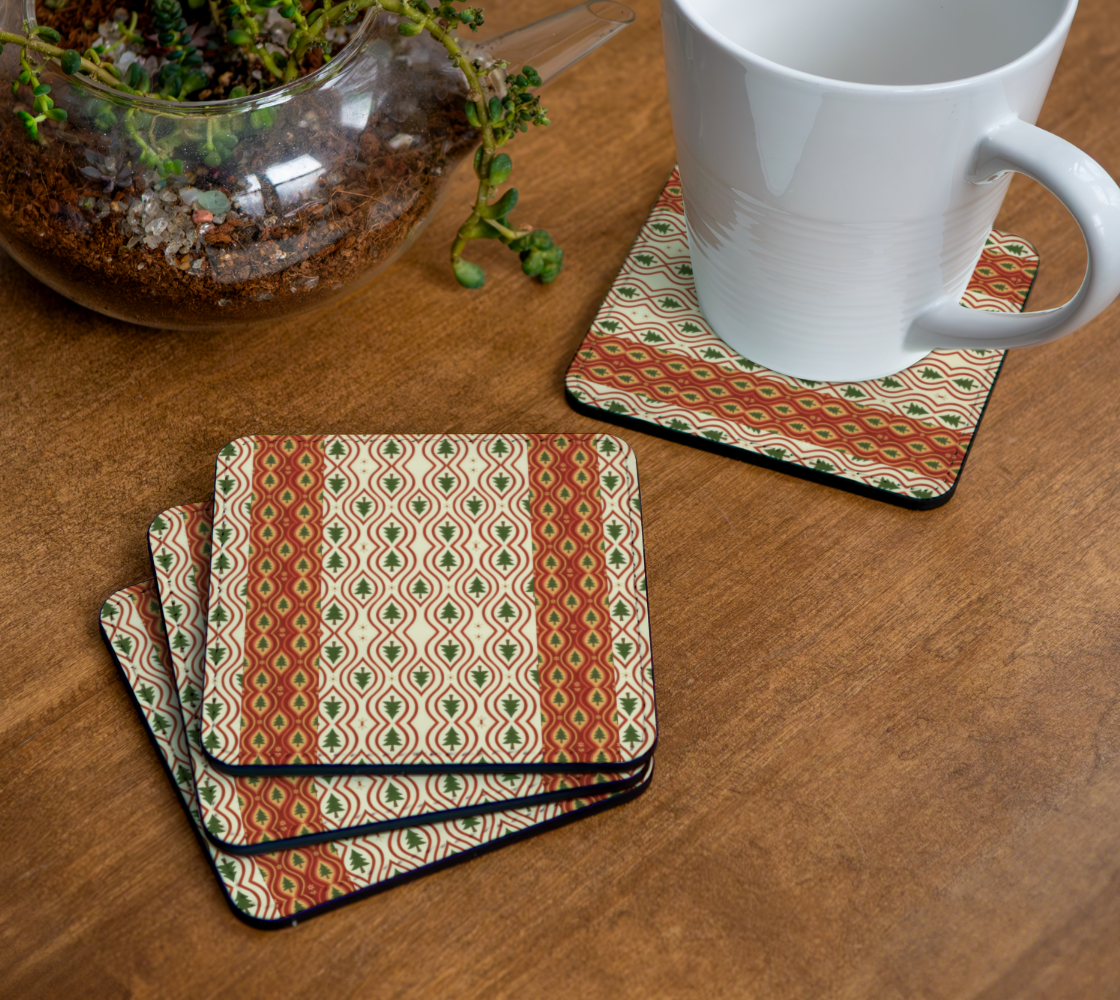 Evergreen Glow banded  coaster