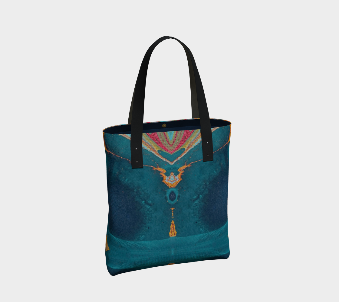 Gilded Peacock urban tote  bag