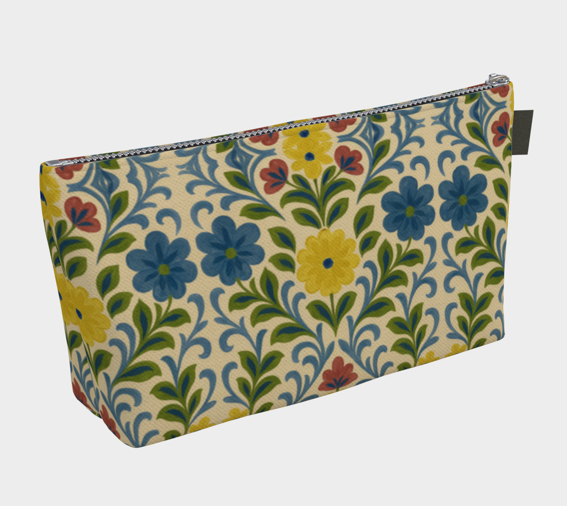 Jardin Provencale Goldenrod Makeup Bag