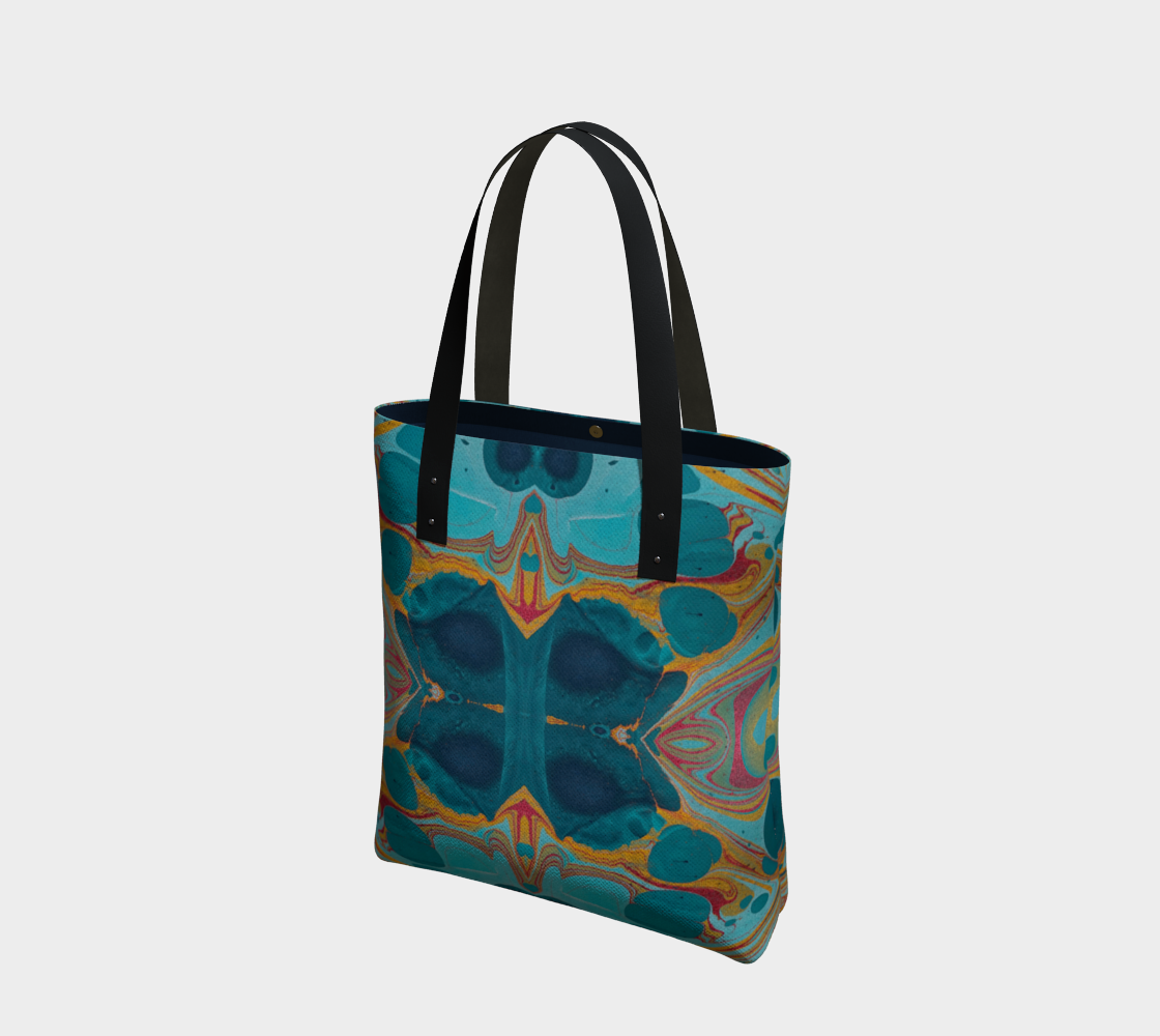Gilded Currents Butterfly Urban Tote Bag