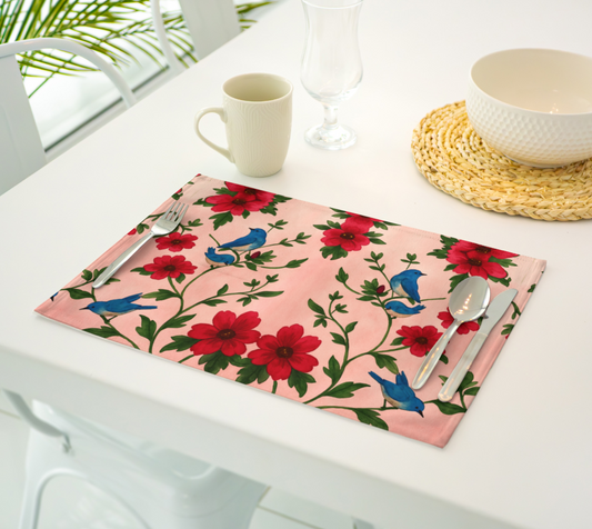 Songbird Bloom Pink Placemats
